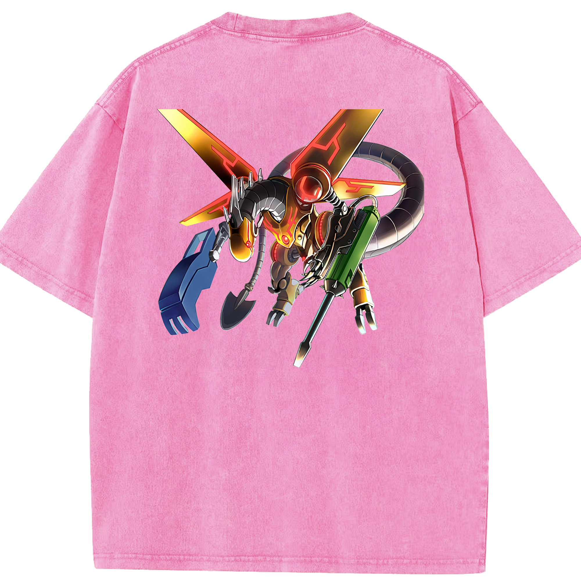 （画像用） 遊☆戯☆王 Yu-Gi-Oh! 綿100% ヴィンテージ風 半袖Tシャツ（背面プリント）